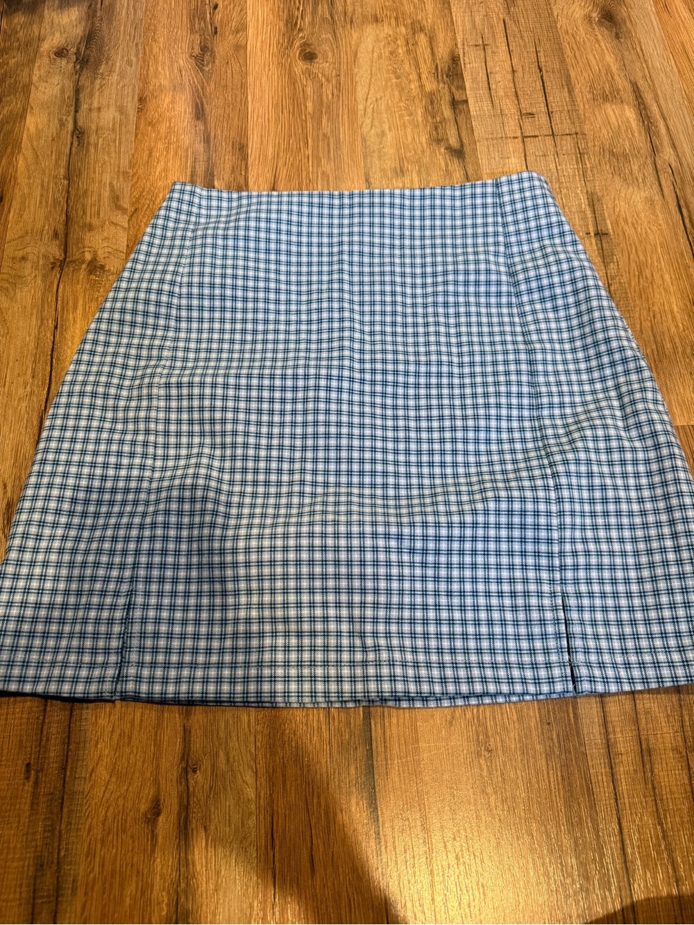 Brandy Melville Blue Gingham Mini Skirt